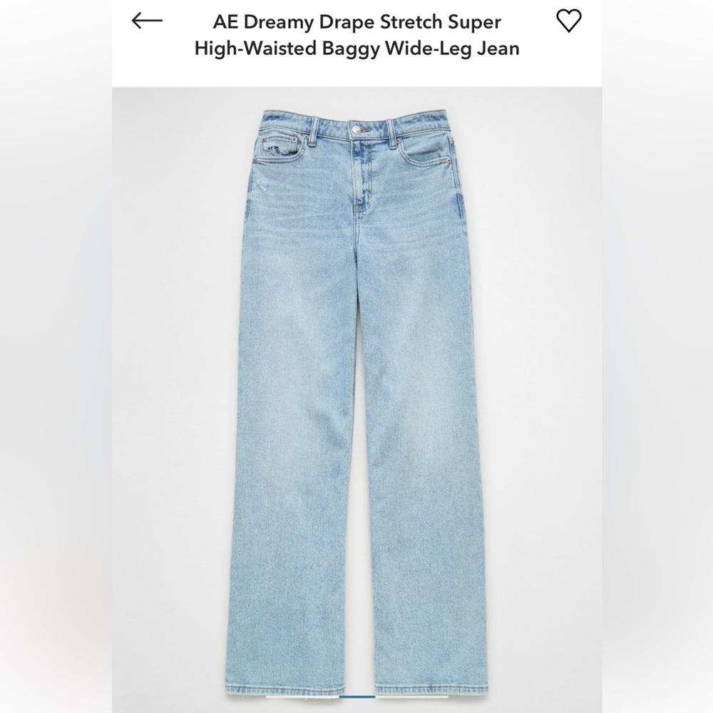 American Eagle Dreamy Drape Wide Leg Jeans
